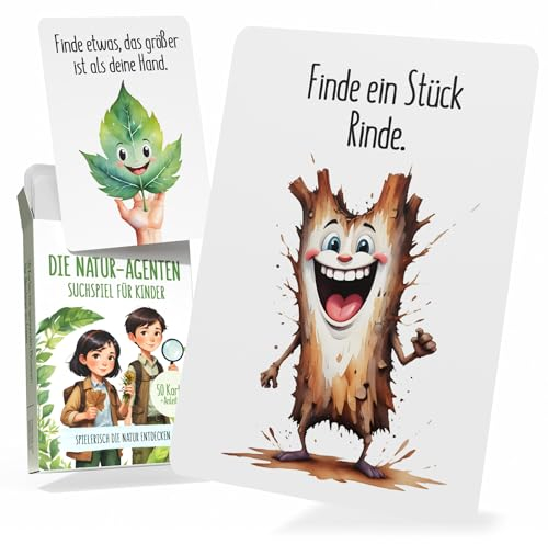 Creatastic - Die Natur-Agenten - 50 Missionen mit Anleitung, gefunden Outdoor Suchspiel für Kinder draußen, Schnitzeljagd Kindergeburtstag Spiele, Entdeckerkarten Kinder, Kinderspiele Schatzsuche