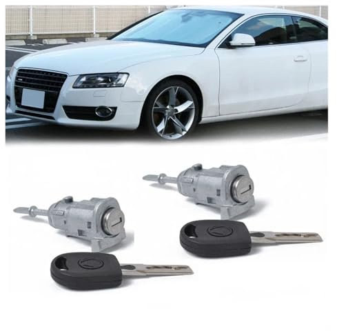 Zentralverriegelung Stellelement Türschloss Zylinderschlüssel Für VW Für Golf 4 IV Für Mk4 Für Bora Für Polo 1997-2009 Änderungszubehör 604837167 604837168 Autotürschloss(A Pair)