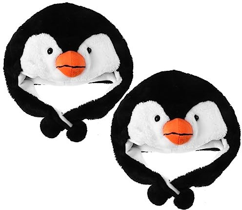 PHENOFICE Pinguinhut Aus Pp-baumwolle Lustige Kopfbedeckung Für Festival Party-requisite Leicht Und Bequem Zu Tragen Hübsches Aussehen Für Fotos