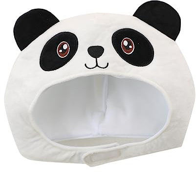 HAWILLOSCH Dekorative Plüschkopfbandage Für Cosplay Und Partys Lustiger Panda-hut Für Festivals Und Fotoshootings Und Leicht Tragbar Für Erwachsene