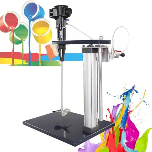 Miscelatore Pneumatico, Utensile Automatico per Miscelazione Rivestimento Inchiostro per Agitatore Vernice da 5 Galloni, Acciaio Inossidabile 2600 Giri/min 1/2HP per Miscelare Mangime, Gesso, Vernic