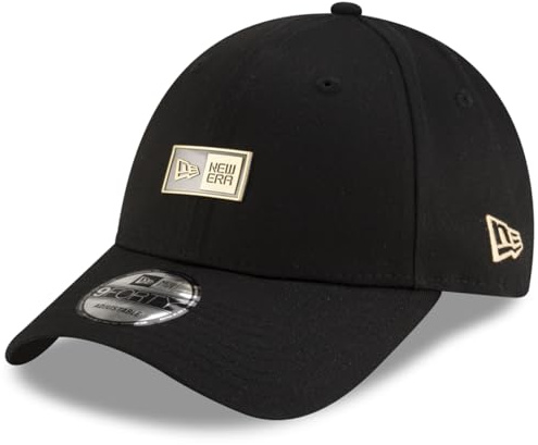 New Era 9Forty Strapback Cap - Metal Badge schwarz