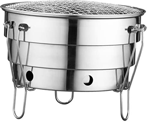 Supvox Holzkohlengrill Tragbar Aus Für Außenbereich Grillzubehör Mit Einfacher Holzkohle Nachfüllung Und Austausch Der Grillpfanne Grillen Für Anfänger