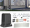 Ollewiellan Set di azionamento scorrevole fino a 800 kg o 12 m, per cancello scorrevole, 370 W, azionamento per porta del garage con 2 telecomando, funzione di chiusura automatica con cremagliera da 4