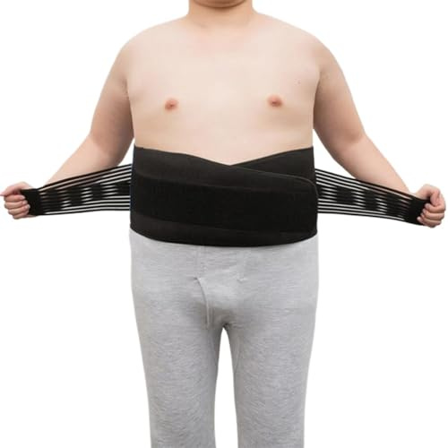 S-6XL Tallas Grandes Faja Lumbar para El Alivio del Dolor Lumbar Hombres Y Mujeres Soporte Lumbar Corrector De Postura Faja Postoperatoria para Abdominoplastia para Escoliosis Hernia Discal(6XL)
