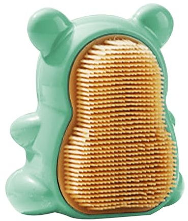 2 Stück 8,2 x 7,4 cm Kinder-Nagelreinigungsbürsten, ABS-Bär-Nagelbürste, Nagelschrubber, Fingernagel-Scheuerbürsten, Bär, Handwaschbürsten, weiche Borsten, einfacher Griff, niedliches Design