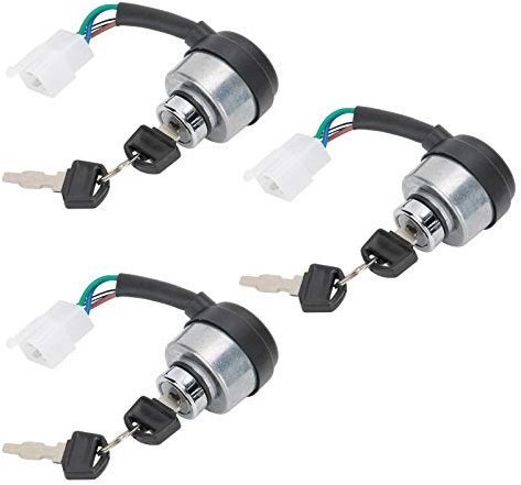 Switch Switch Generatore Interruttore di avvio elettrico 4 Filo con chiavi per l'agricoltura Gardening Gardening Genolina Generatore di plastica 4.5x4cm 3 set
