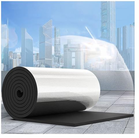 Feuille d'aluminium autocollante insonorisante, Feuille Isolante, Tapis insonorisant pour Voiture, Isolation phonique et Thermique pour Mur de Voiture, Grenier, abri de Jardin, Camping (coul