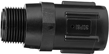 Milisten Reductor De Presión Para Riego Por Goteo 3/4 Rosca Interna y Externa, 30 Psi, Regulador De Presión Resistente Para Sistemas De Jardín y Agricultura