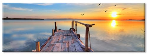 ShengDexin Leinwand Bilder Groß 120x30 Cm, Wandbilder Wohnzimmer - Landschaft Poster & Kunstdrucke, Moderner Kunstdruck WandgemäLde Zimmer Deko Auf Wand Dekoration Wall Art (Kein Rahmen)