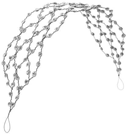 Healvian Haarreifen mit Strass für Damen Durchbrochenes Haarband Western-stil Haarnetz Dekoratives Haaraccessoire für Besondere Anlässe
