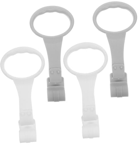 Mikinona 2 Par Pull Rings för Barnsäkerhet Multifunktionella Lära Gå Hjälpmedel för Nyfödda Hållbara Barnvagnsringar i Enkel Design för Motorisk Träning Ståstöd