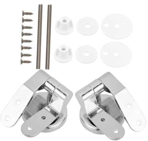 ELAYARD Bisagra para Tapa Wc de Aleación de Zinc Fijación Resistente y Duradera Accesorio Práctico para Inodoro Diseño Simple y Fácil Instalación Compatible con Tapas Amortiguadas