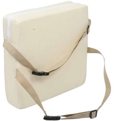 MUELODSIC Asiento Elevador para Mesa Infantil Ajustable 335X325 CM con Cojín de Malla de Panal Transpirable Color Leche para Silla Alta Antideslizante y Fácil Limpieza Comedor y