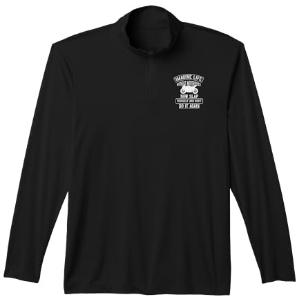Bikers Funny Motorbike Meme Imagine Life Without Motorcycles Performance Quarter-Zip Top