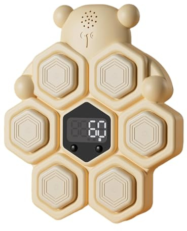 Contador de Salto de Altura - Juguete para Contar Voz 19,5x22,5 cm, Entrenador Interactivo 230 g, Sensor táctil con Pantalla LED, Herramienta de Ejercicio de Abs | USB Recargable para Entrena