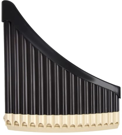 Panflöte Instrument 16- Oder 18-Rohr-Panflöte Mit Gebogener Schwarzer C-Taste Ein Einfaches Und Leicht Zu Erlernendes Musikinstrument(16-tube curved design black)