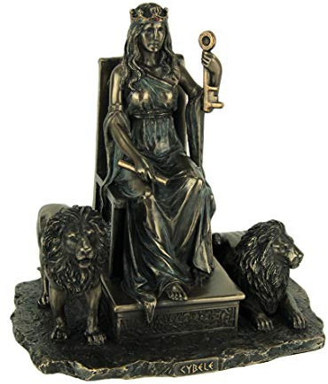 Veronese in resina statue Cybele antica dea greca Mother finitura bronzo statua 17,8 x 19,1 x 13,3 cm bronzo