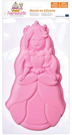 Moule Silicone Princesse 100% Platinum ; Gâteau d'Anniversaire ; 7 x 15,4 x 3,2 cm ; Antiadhérent