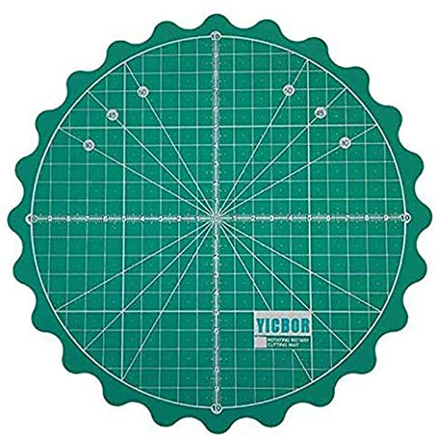 YICBOR Tapis de découpe rotatif auto-réparant pour fournitures scolaires de bureau, matelassage, artisanat en papier, argile, artisanat (vert)