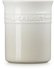 Le Creuset Bote para espátulas de cerámica de gres, 1, 1 L, Meringue, 71501117160001