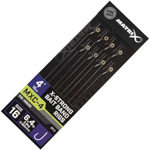Matrix Barbless Vorfach MXC-4 X-Strong Bait Band 10cm x8