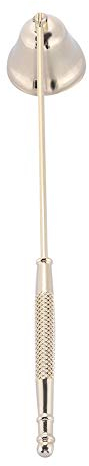 Kerzenloescher Gold,Candle Snuffer,Edelstahl-Kerzenlöscher,1 Stück Mode-Edelstahl,Glockenförmiger Kerzenlöscher,Dochtschneider,Abdeckung,Handwerkzeug (Gold)