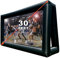 PPXIA Pantalla inflable para exteriores de 30 pies con soplador de aire, pantalla de proyector extragrande para noches de cine en casa, patio, piscina, barbacoa, fiesta, diversión, soporta proyección