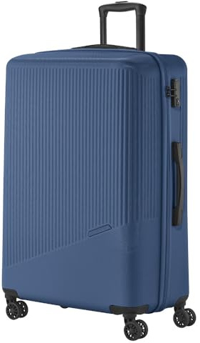 Travelite 4-Rad Hartschalenkoffer groß 96 Liter, Gepäck Serie Bali: ABS Hartschalen Trolley mit TSA Kombinationsschloss, 77 cm
