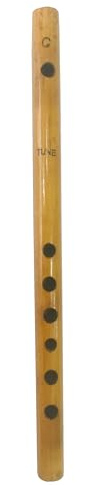 Bamboo Bansuri Flute for beginners C Key Tune scale 7 Holes Fipple Woodwind Clarinet Quena Flute Musical Instrument Krishna Flute 13 Inch