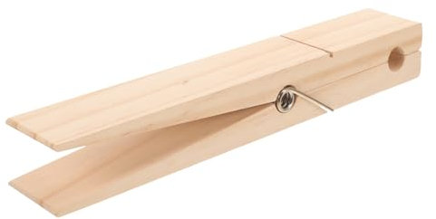 KITANDOVE Clip Legno Gigante Per Asciugamani Porta Asciugamani Adesivo Design Rustico Per Bagno Organizzatore Salvaspazio Facile Accesso e Leggero Per Viaggi