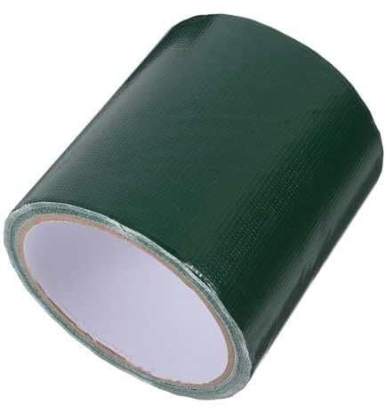 TIDTALEO Green Waterproof Tarp Repair Tape 80mm X 10m for Rv Roof, Awning and Canopy Tear Sealing, Heavy Duty Canvas and Polytunnel Patch Tape for Outdoor Use