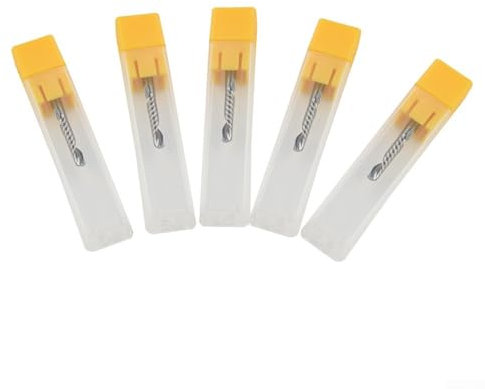 Besttoolifes 5 Pieces Set Single Flute CNC Router Bits 17mm Cutting Edge 3.175mm Shank Aluminium Cutting Tools For Wood Acrylic PVC Nylon Resin Plastic Fiberglass Carbon