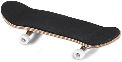 Mini-Griffbretter aus Ahornholz, Finger-Skateboards, 9,6 x 2,8 cm Fingerbrett mit Box, Griffbrett aus Holzlegierung, Fingerboard-Finger-Skateboards (weiß)
