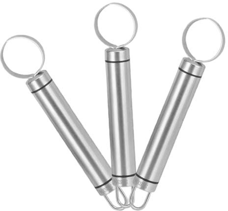 HOLIDYOYO 3pezzi Levatorsoli per Pesche e Pere Utensile in Acciaio per Rimozione Torsolo Frutta Accessorio da Cucina Appendi