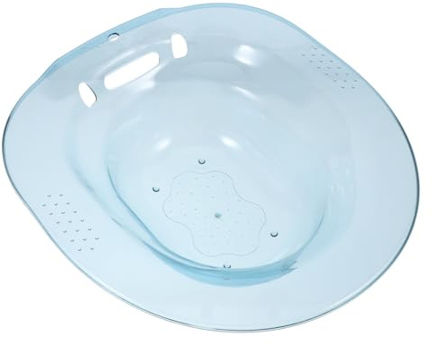ERINGOGO Sitzbadewanne Aus Pet-material Für Toilettensitz Pflegebecken Für Postpartale Hygiene Sitzbadewanne Gegen Hämorrhoiden Einfach Zu Verstauen Mit Hängedesign Geeignet Für