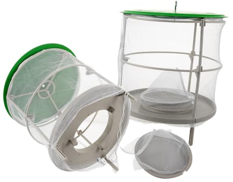 Milisten 2pièces Piège à Mouches Suspendu Résistant Plastique Et Tissu Maillé Lot de Couverture Anti-Pluie pour Usage Extérieur Et Agricole