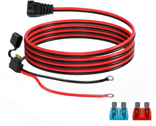 ELFCULB 12V Auto Kühlschrank Netzteil Kabel 14AWG 1,5m für Kühlbox Dometic | 12V KFZ Verlängerungskabel Kühlschrank auf O Ring Kabel DC Ersatzkabel Kühlbox Kable für Alpicool, Waeco CF