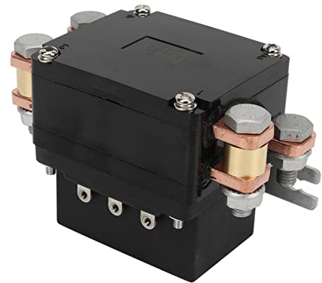 EMUKOEP Relé de Cabrestante 600A 34W Bobina de Latón Inicio Rápido Contactor de relé de Cabrestante Impermeable de bajo Consumo para Vehículo ATV 12V