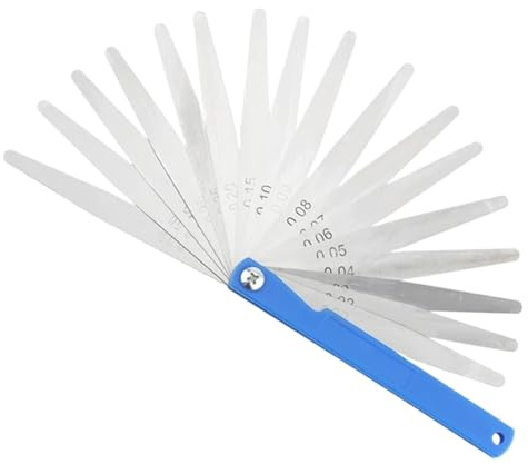 Calibro a spessimetro, calibro di spessore metrico, set for la misurazione fogli, lame, valvole, fogliame, strumenti gioco(100B17)