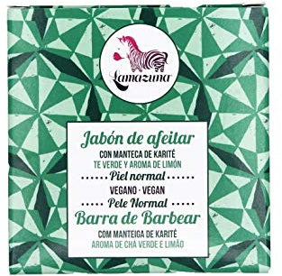 Lamazuna Jabón Sólido de Afeitado para Pieles Normales - 55 gr