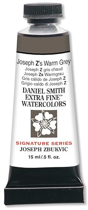 Daniel Smith Extra Fine™ Watercolor Paint, 15ml, Tube, Joseph Z's Warm Grey, 0.5 fl oz, (Pack of 1)
