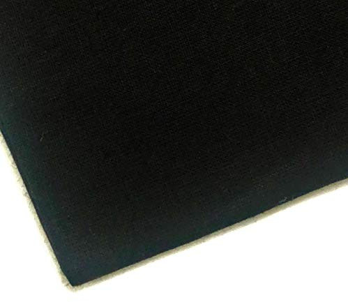 Vanligt svart 100 % bomullstyg för quiltning, sömnad, klädtillverkning, konst och hantverk - 152 cm bred M&J® (svart, 5 meter)