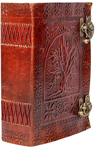 600 Seiten großes Lebensbaum Journal | Leder Journal Tagebuch | Geprägtes großes Lebensbaum Notizbuch | Schreiben Leder Notizbuch | Handgemachtes Leder Journal
