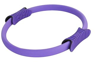 Sport-Thieme Pilates Ring Premium | stabil | anatomisch geformte Griffe | Maße: ø 35 cm | Glasfieber | grau | Trainingsgerät für die Hauptmuskelgruppen in Brust, Armen und Beinen