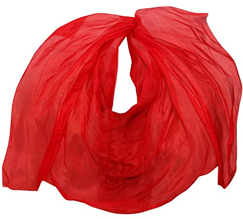 Bauchtanz Schleier Seidenschleier Maßgeschneiderte handgefertigte gefärbte Schal Schal Seidenschleier Tanz Bühnen Requisiten Seidenschleier Bauchtanz Bauchtanz-Kostüm ( Color : Color 13 , Size : XXL-