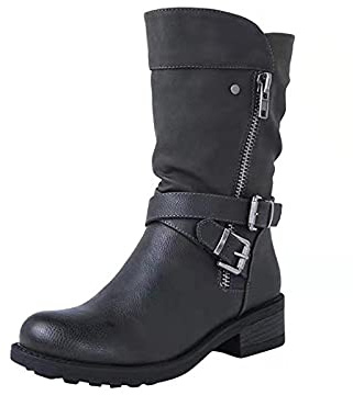 NUSGEAR 2023 Botas Altas Mujer Nieve Tacón Alto Hasta la Rodilla Holgadas Invierno Elegantes de Equitación Vintage Largas de Jinete Casual Moda Roma Fiesta Cómoda Zapatos