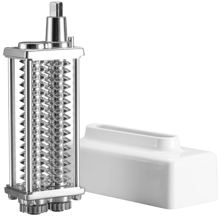 Meat Tenderizer Attachment Compatible with KitchenAid and Cuisinart Stand Mixers, Meat Tenderizer with Stainless Steel Gears, Tenderize Meat More Smoothly and Cooking Effortless, White