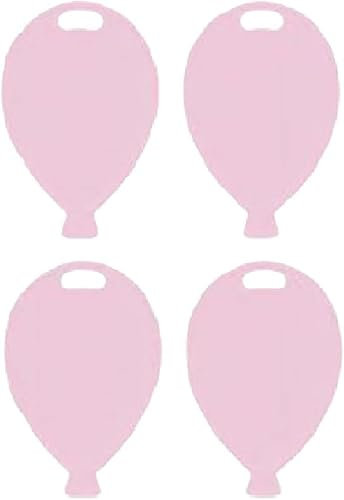 Balloon Shaped Plastic Balloons Weights pack of 10 (Pink)