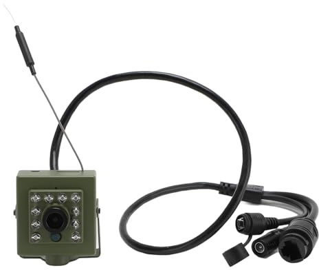 Gugxiom Caméra de sécurité Intérieure et Extérieure, Caméra Nichoir à Oiseaux avec Vision Nocturne, Caméra WiFi Extérieure avec Objectif Grand Angle pour iOS Android (Capteur CMOS IMX335